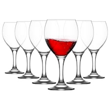 LAV Misket Red Wine Glasses - 365ml - Pack of 6