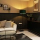 image 3 of ValueLights Tavel Matte Black Floor Lamp Green Shade