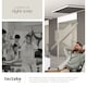 image 5 of Acoustic Wall Panels with Wood Veneer Slats, Thick Felt and Easy to Install | Grey | light gray oak | 120 x 60 x 120 cm | 2