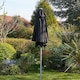 image 2 of Garden Parasol 2 Metre Patio Shade Sun Umbrella Rust Proof Aluminium Pole | Black