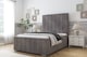 image 2 of Sloomy Radcliffe Slate Naples Bed Frame With 50" Upholstered Headboard 6' Super King