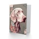 image 2 of Weimaraner Portrait Flower Pattern Dog Birthday Card