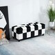 image 2 of HOMCOM 114 x 47 x 47cm Velvet Storage Ottoman, Button-tufted Footstool