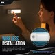 image 4 of 2pk 10cm Type-C Rechargeable Push LED Lights – Wireless Motion Sensor Strip Lights for Cupboards, Closets, Drawers, Shelves & Kitchen