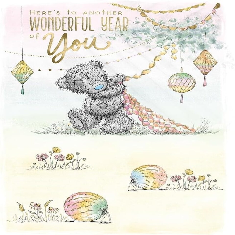 image 1 of Bear Party Decorating Here's To Another Wonderful Year Of You Birthday Card