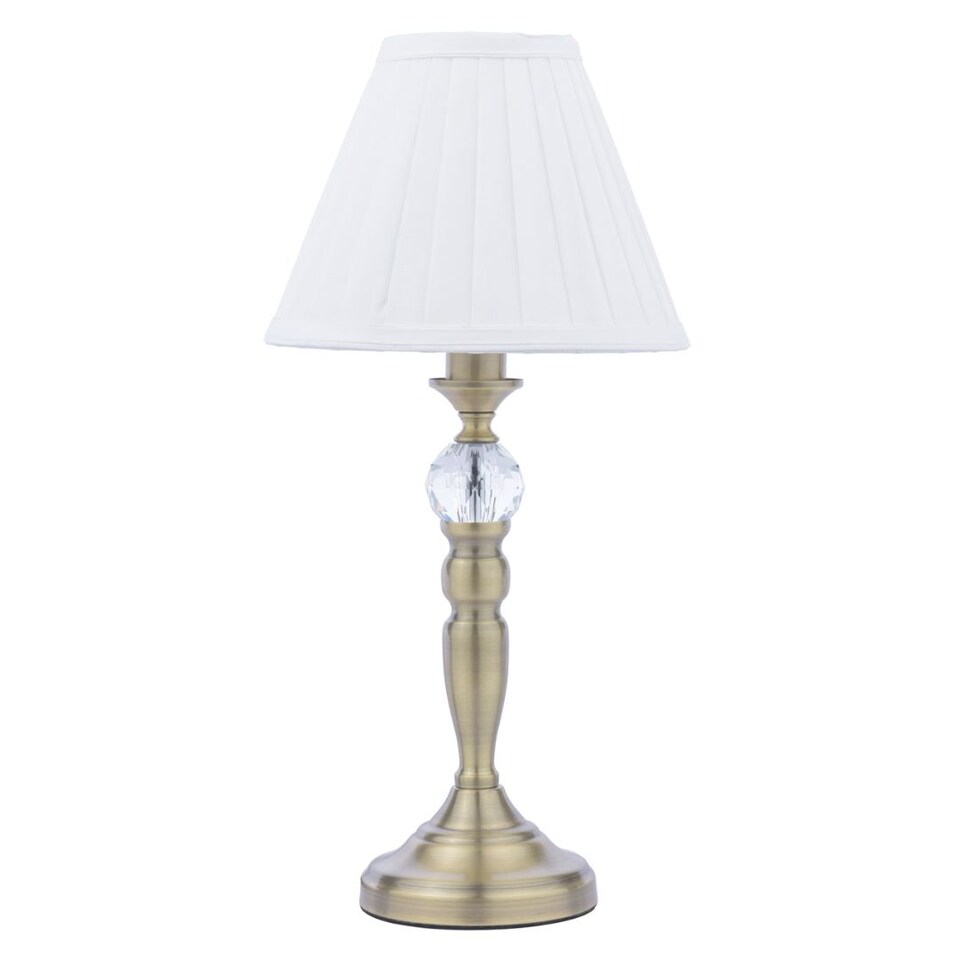 image 1 of Edwina Antique Brass Touch Table Lamp