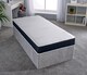 image 2 of Mars Black Border Hybrid Mattress - 17cm Deep, Medium-Soft Feel | Black | European King Size