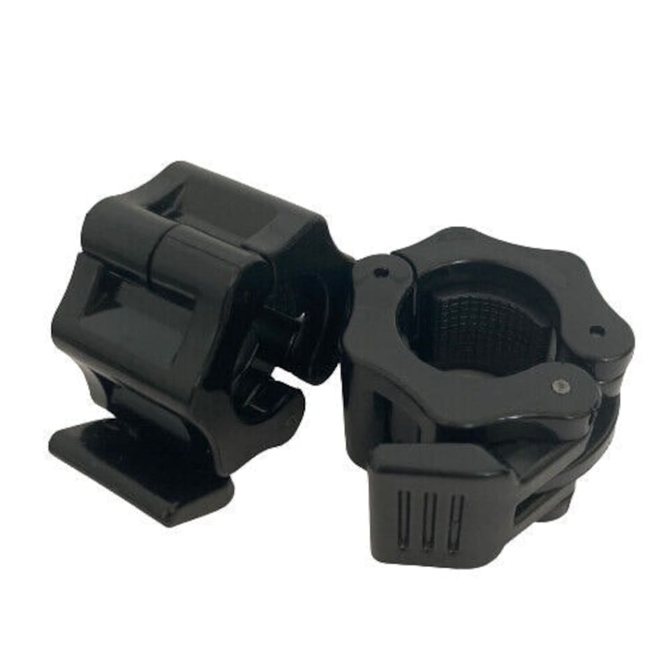 image 1 of Quick Release Barbell Collars 1" 25mm Lock Jaw Clamps