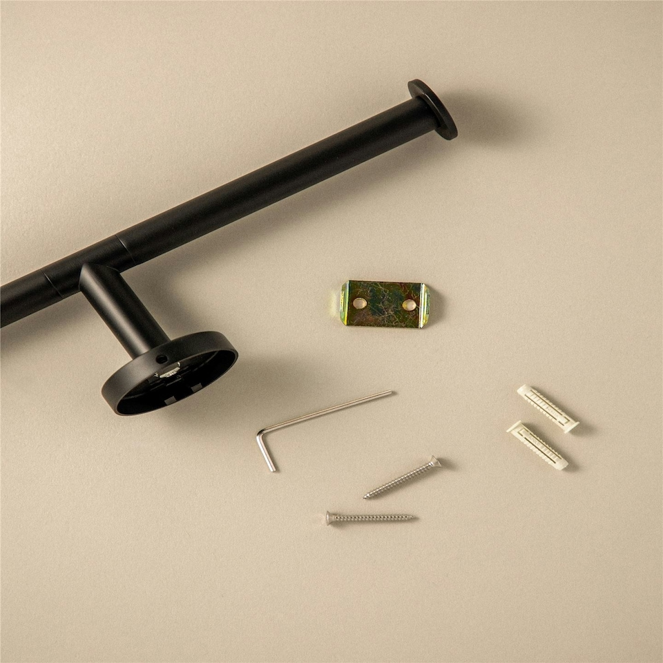 image 1 of Cosmic Wall Mounted Toilet Roll Holder with Durable Metal Chrome Finish 29 cm