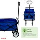 image 6 of Oypla Blue Heavy Duty Foldable Garden Festival Trolley Cart Wagon Truck Wheelbarrow