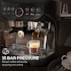 image 6 of HOMCOM Espresso Machine with Integrated Bean Grinder & Steam Wand, Bean to Cup Coffee Machine with 15 Bar Italian Pump, 2L Water Tank, Cappuccino Maker, Stainless Steel Black