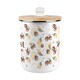 image 8 of Acorns & Oak Leaves Compost Caddy - Metal 2L Decorative Kitchen Food Waste Bin