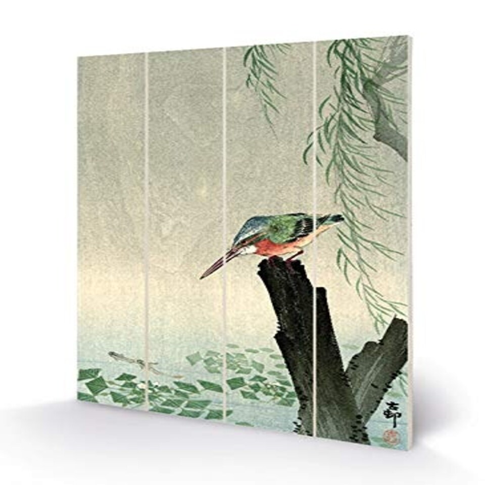OHARA KOSON (KINGFISHER) - WOOD PANEL