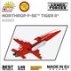 image 5 of Northrop F-5E Tiger II brick plane model - COBI 5857 - 351 bricks