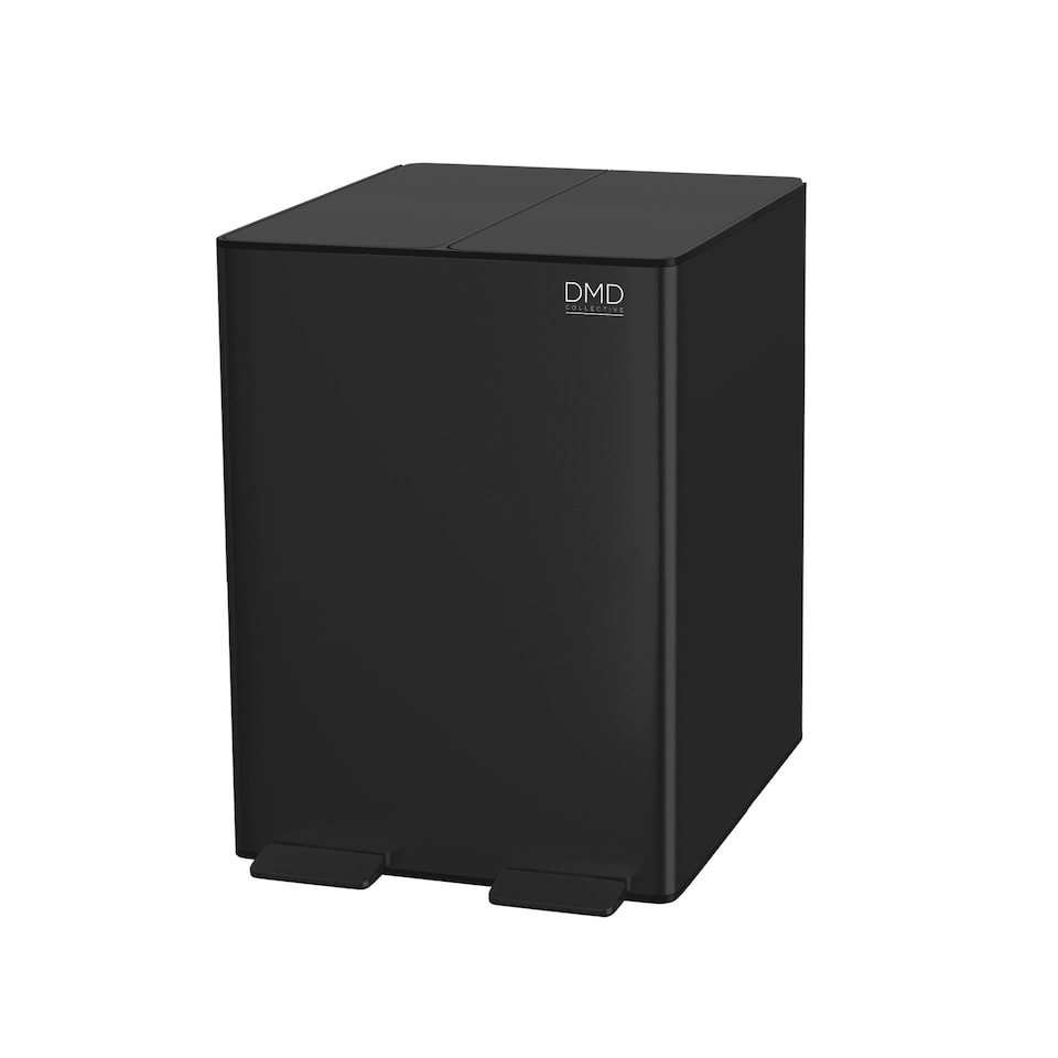 image 1 of DMD 30L Stainless Steel Recycling Bin, 2 x 15L Removable Plastic Recycling Buckets | Silver | Silver