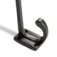 image 2 of Hammer & Tongs Rectangular Plate Rounded Hat & Coat Hook - W30mm x H85mm - Black