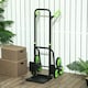 image 2 of DURHAND Trolley Hand Trucks 6-Wheels Foldable Load Cart Steel, Orange