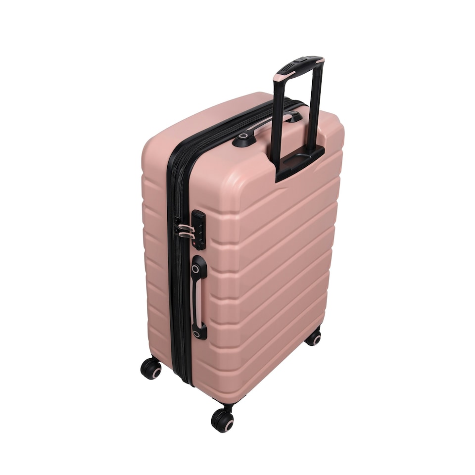 image 1 of IT Luggage Divert Cameo Rose Expandable Medium Suitcase with TSA Lock Pink | Medium