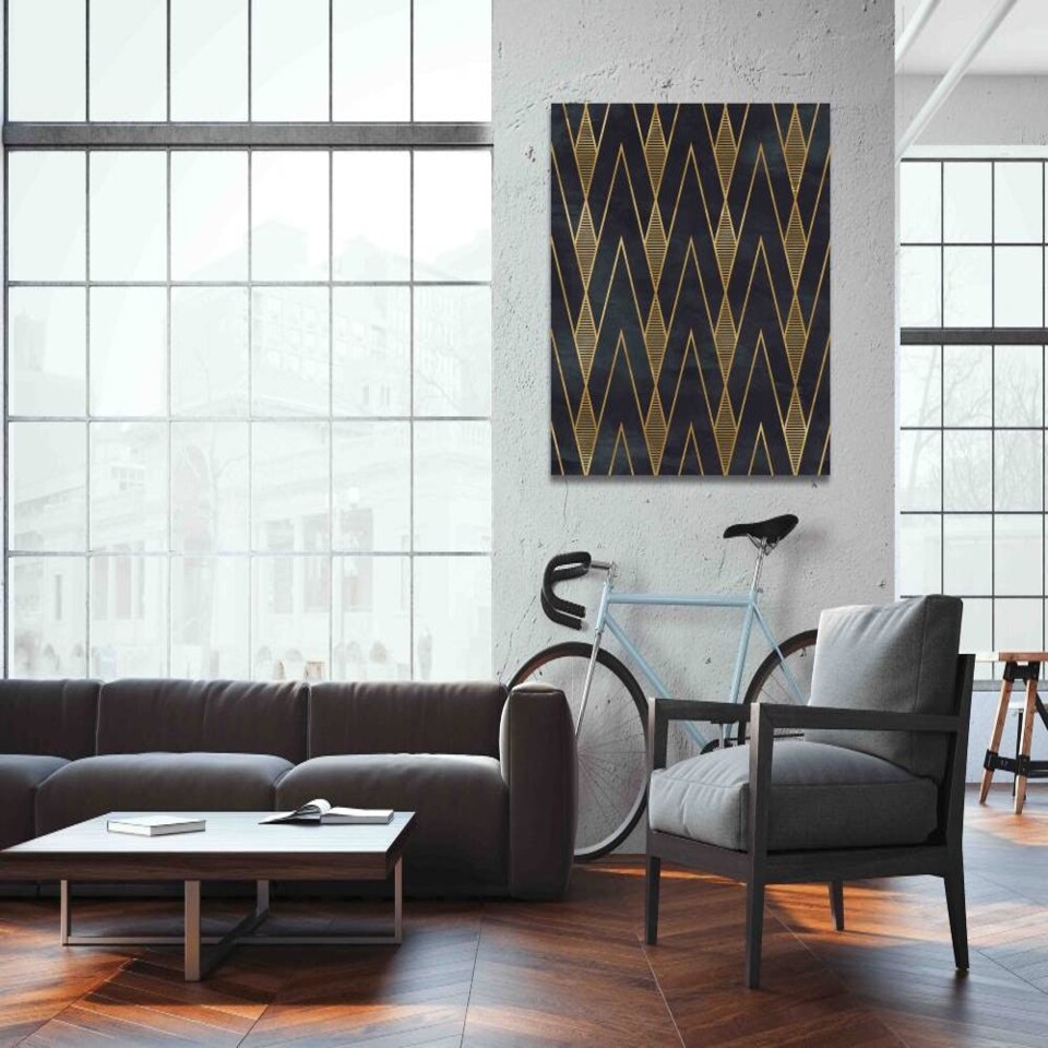 image 1 of Seamless Geometric Art Deco (Canvas Print) 76cm x 76cm