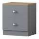image 4 of FWStyle Esher 3 Piece Bedroom Furniture Set Matt Grey Oak Top
