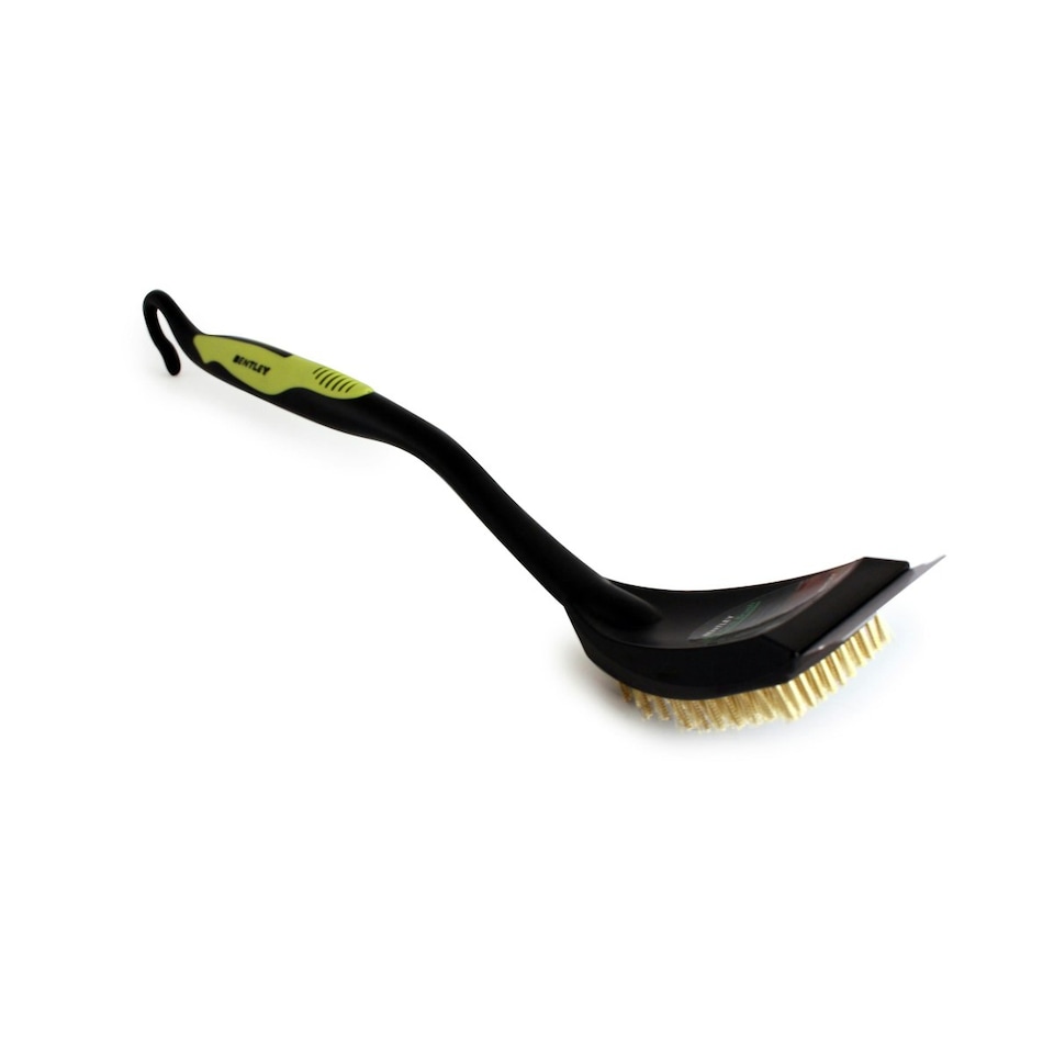 image 1 of Bentley Bbq Grill Cleaning Brush With Steel Scraper - Available In Red and Green