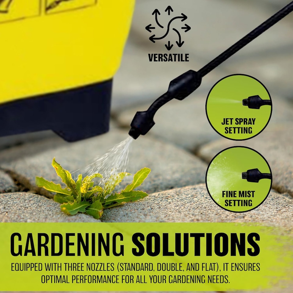 image 1 of 20l Knapsack Pressure Sprayer Water Spray Bottle Backpack Garden Cleaning Weed Remover
