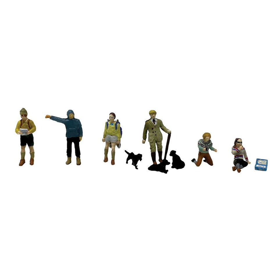Bachmann Hikers & Dog Walkers (6+2) Figure Set