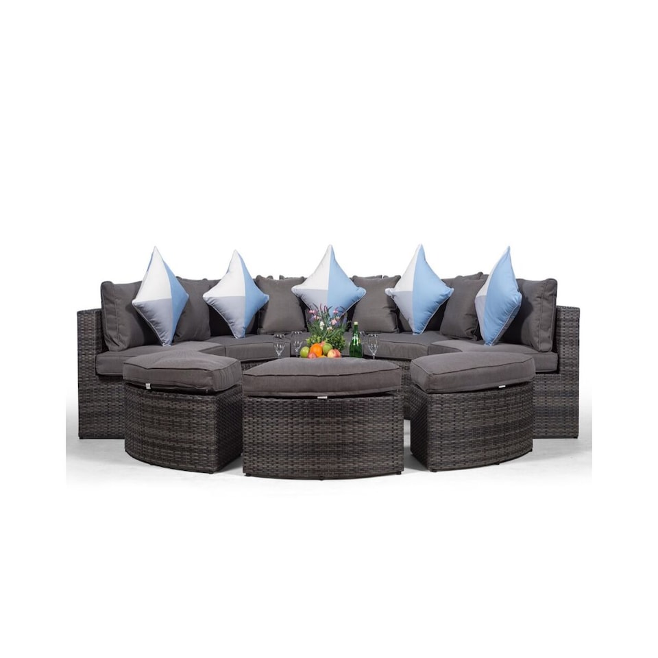 image 1 of Monaco Luxury Large Rattan Garden Sofa Set
