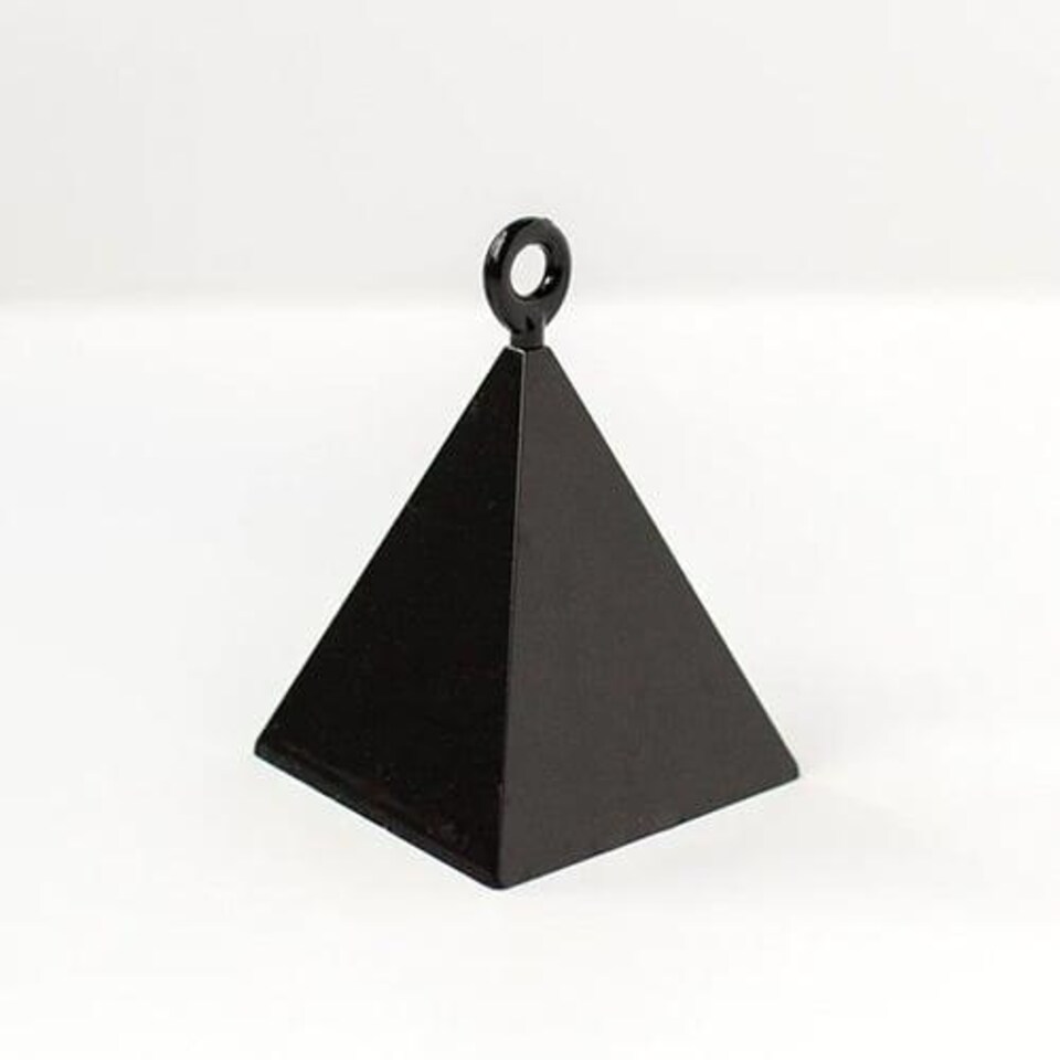 Black Pyramid Balloon Weight 110g Black