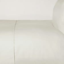 Belledorm 100% Cotton Sateen Duvet Cover - Ivory - Kingsize