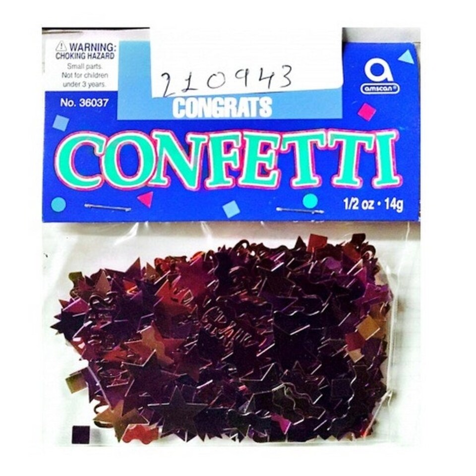 Amscan Congrats Star Confetti - Pink - One Size