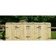 image 2 of Chatburn 8 Recycle Box Store - Timber - L80.4 x W239 x H120 cm - Fits 8 x Recycle Boxes Brown