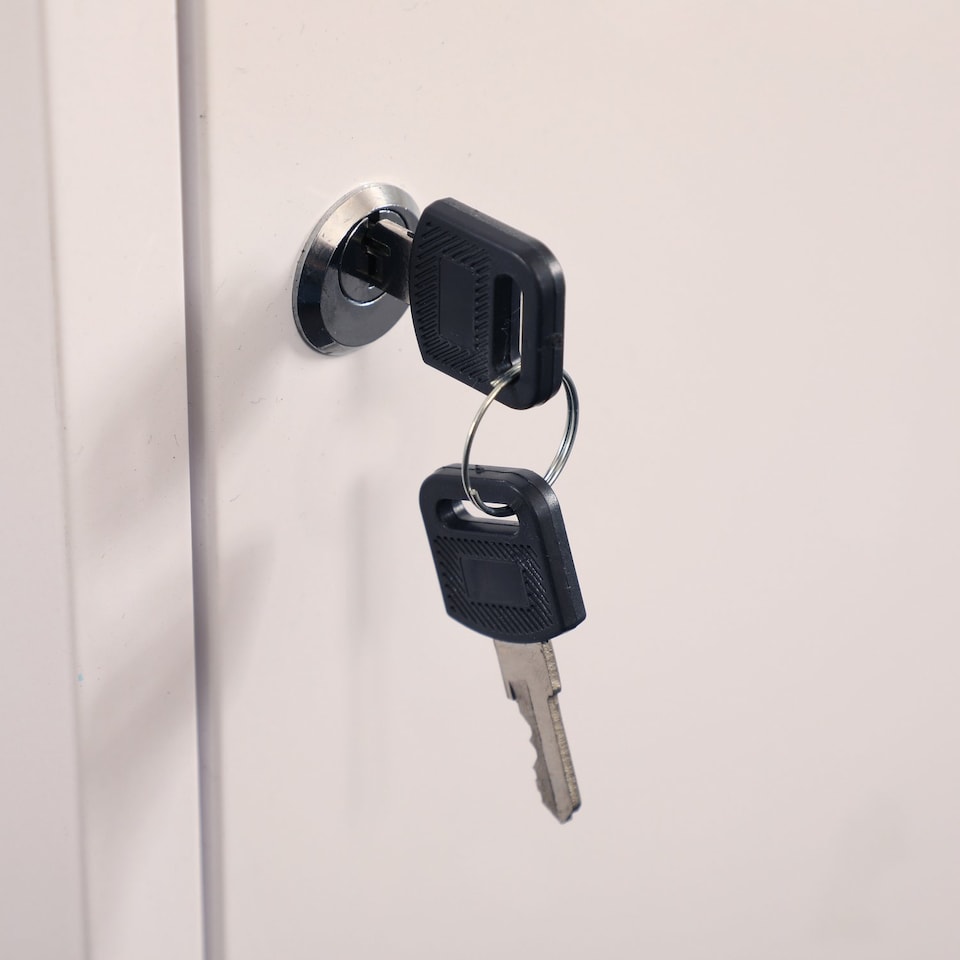 image 1 of Wall Mounted Metal First Aid Medicine Medical Cabinet Locker | White