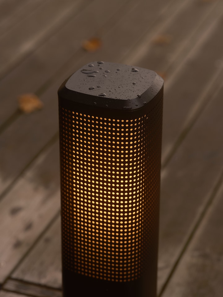 image 1 of Nordlux Sidara Outdoor Garden Post Black Aluminium E27 Coastal/Marine Safe - Mains Powered, IP44