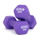 image 1 of Pair of 6kg Hex Anti Roll Neoprene Non Slip Hand Dumbbells Workout Weights