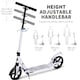 image 3 of HOMCOM Folding Kick Scooter with Big Wheels for 14+ Teens Adult, White
