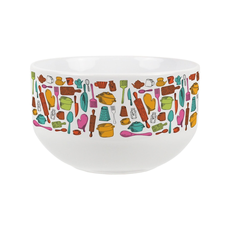 image 1 of Colourful Kitchen Ceramic Bowl