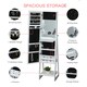 image 5 of HOMCOM Freestanding Jewellery Storage Armoire w/ 2 Mirrors Drawers Hooks Lights