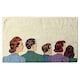 image 1 of A crowd of spectators stand back retro style pop art Designer Bath Towel | Multi