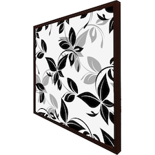 Black & white floral (Picture Frame) Brown | XS