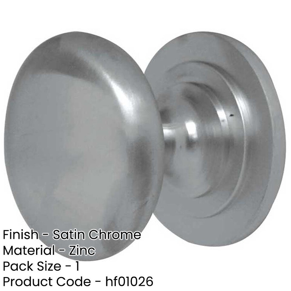 image 1 of Premium Satin Chrome 50mm Cupboard Knob for Stylish Furniture Decor - Kitchen Cabinet Knob