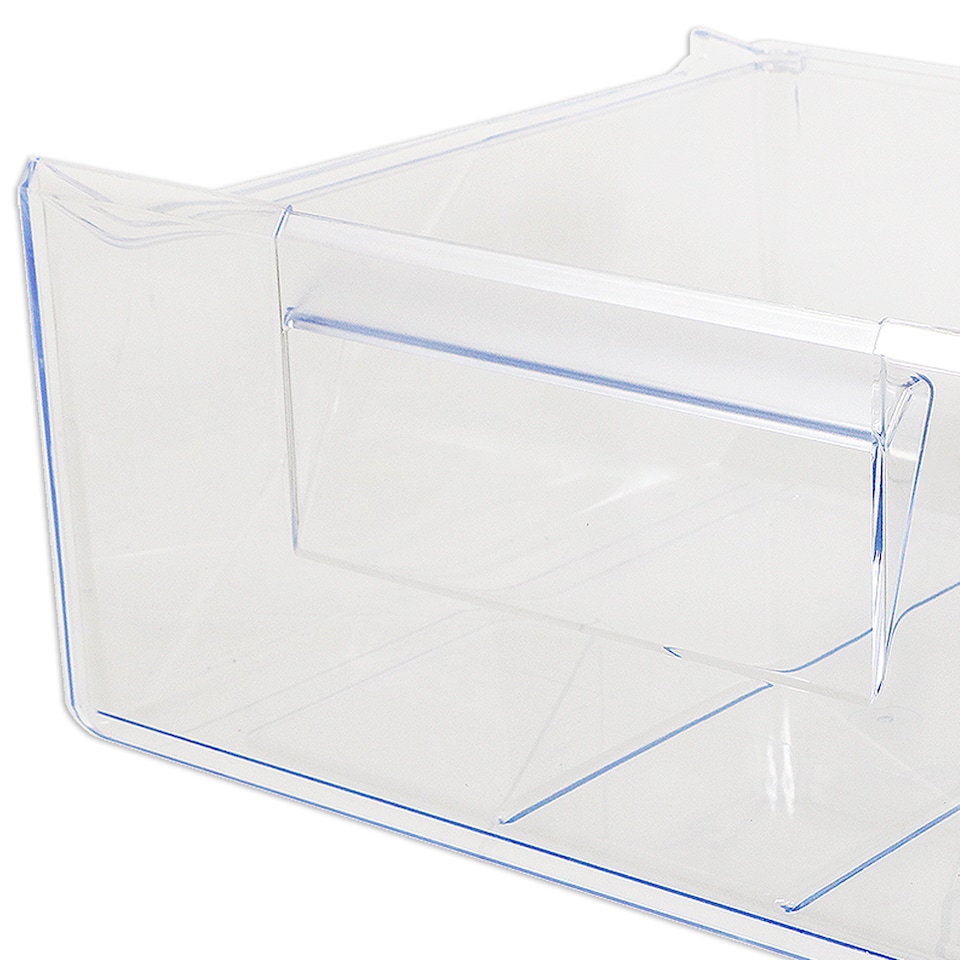image 1 of SPARES2GO Top Middle Drawer for Zanussi ZNFN ZNFR ZNLE ZNLN ZNLR ZUAN Fridge Freezer Container Box