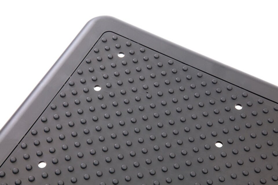 image 1 of The Ramp People Plastic Half Step 9cm Anti-slip Self-draining Surface - Black - Outdoor & Indoor Use