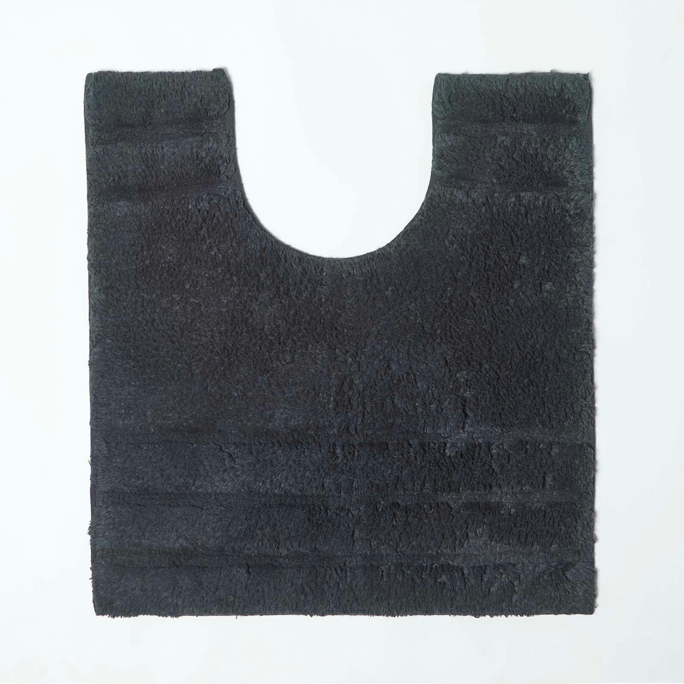 image 1 of Homescapes Spa Supreme Luxury Black Pedestal Mat