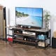 image 2 of HOMCOM TV Unit Cabinet for TVs up to 60 Inches with Shelves Brown and Grey