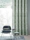 image 2 of Keswick Floral Pencil Pleat Curtains - Green - 168cm x 229cm