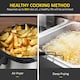 image 4 of HOMCOM Air Fryer 1700W 6.5L with Digital Display Timer, Black and Grey