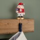 image 3 of 19cm Traditional Wooden Santa Nutcracker Christmas Stocking Holder