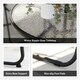 image 6 of Outsunny 6 Pieces Garden Furniture Set with Parasol, Folding Chairs, Cream 