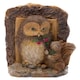 image 3 of Beatrix Potter Squirrel Nutkin and Old Brown Plant Pot Feet - Set of 3 Brown